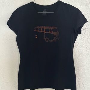 SOLD⭐️Bleach-dye black t-shirt, size M⭐️